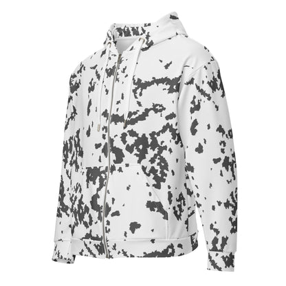 Finnish Lumikuvio Snow CAMO Unisex zip hoodie Zip Hoodies