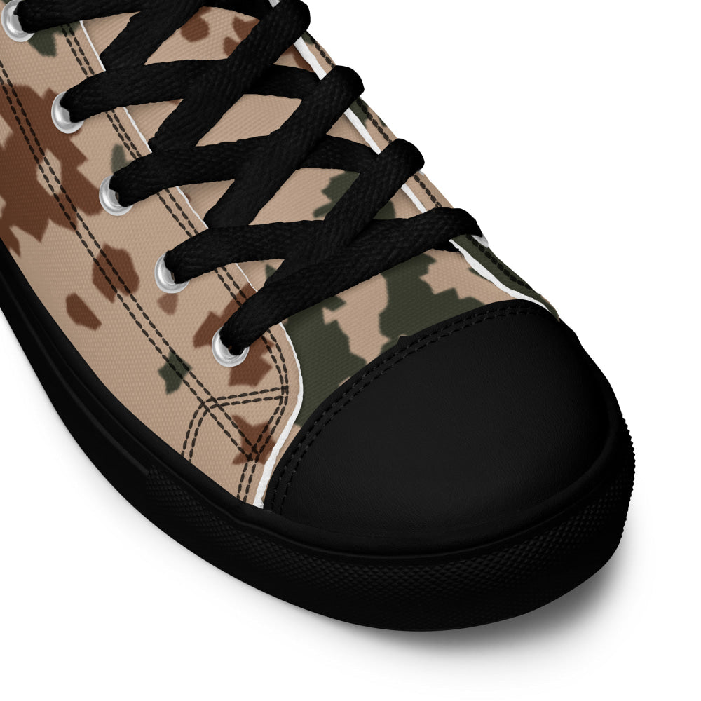 Finnish M04 Hellepuku Desert CAMO Men’s high top canvas shoes - Mens High Top Canvas Shoes