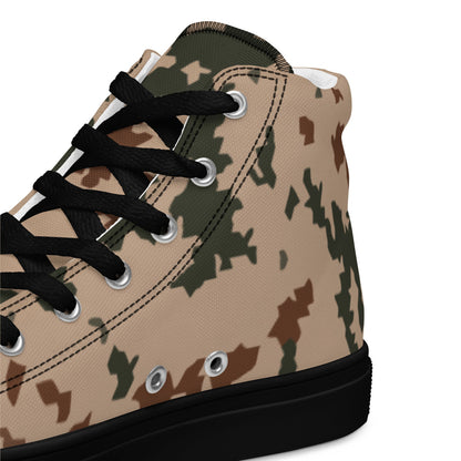 Finnish M04 Hellepuku Desert CAMO Men’s high top canvas shoes - Mens High Top Canvas Shoes