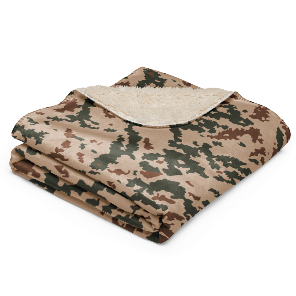 Finnish M04 Hellepuku Desert CAMO Sherpa blanket - Blanket