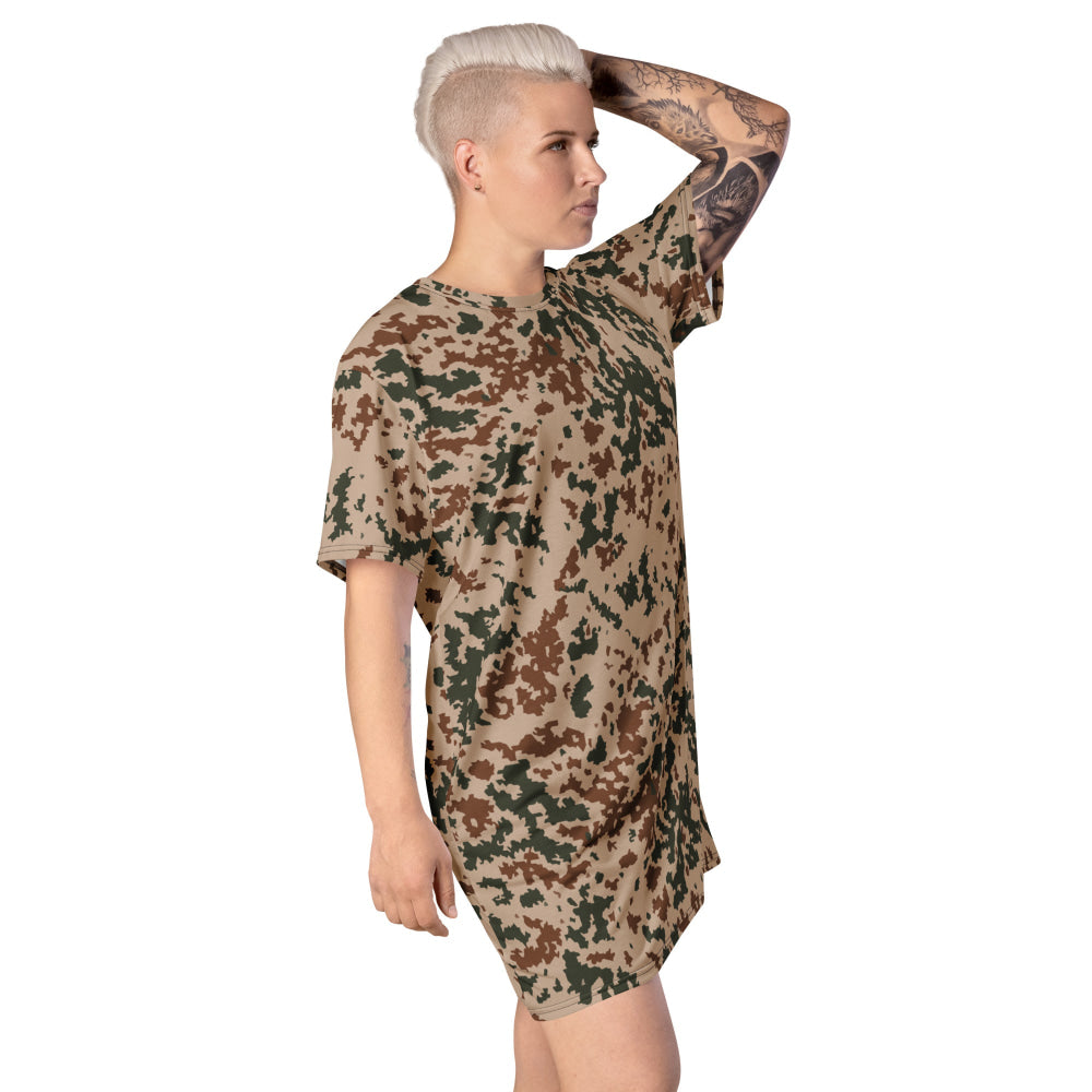 Finnish M04 Hellepuku Desert CAMO T-shirt dress - Womens T-Shirt Dress