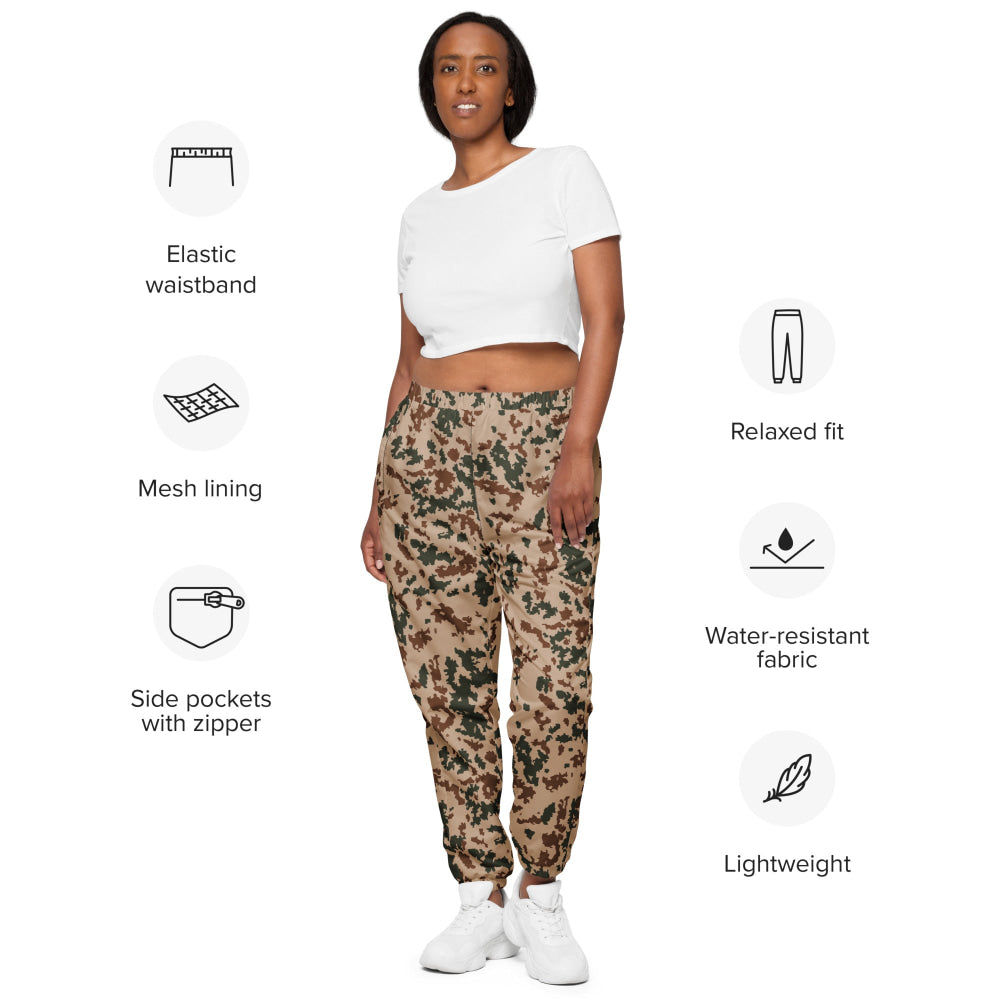 Finnish M04 Hellepuku Desert CAMO Unisex track pants - Track Pants