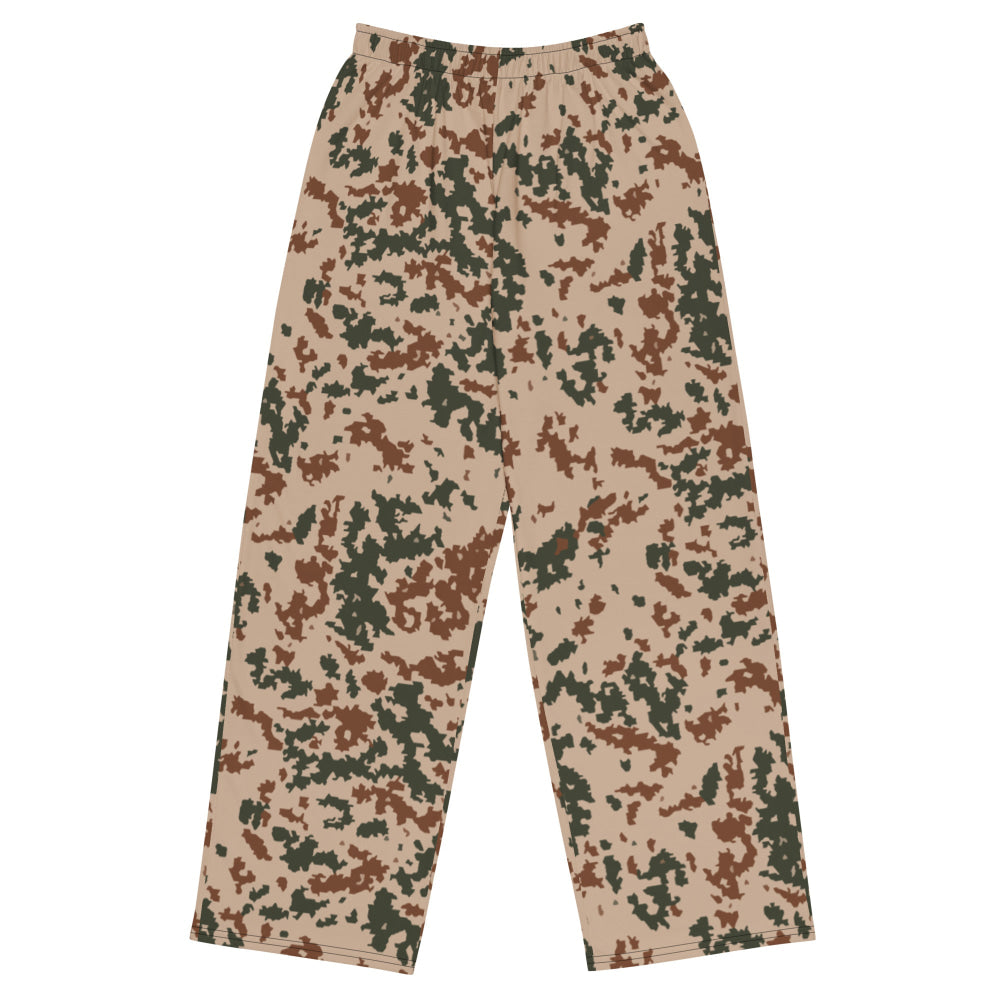 Finnish M04 Hellepuku Desert CAMO unisex wide-leg pants - 2XS - Unisex Wide-Leg Pants