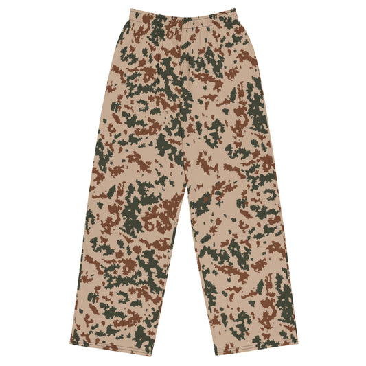 Finnish M04 Hellepuku Desert CAMO unisex wide-leg pants - 2XS - Unisex Wide-Leg Pants