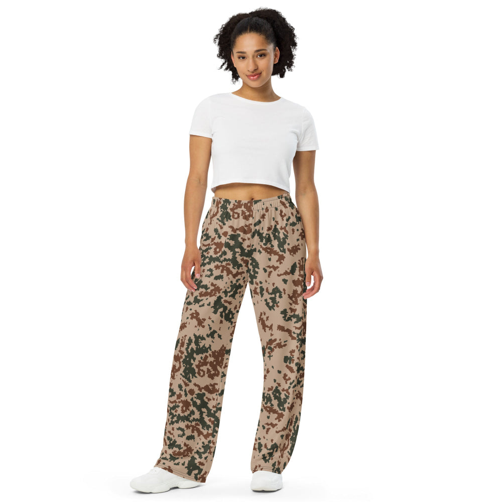 Finnish M04 Hellepuku Desert CAMO unisex wide-leg pants - Unisex Wide-Leg Pants