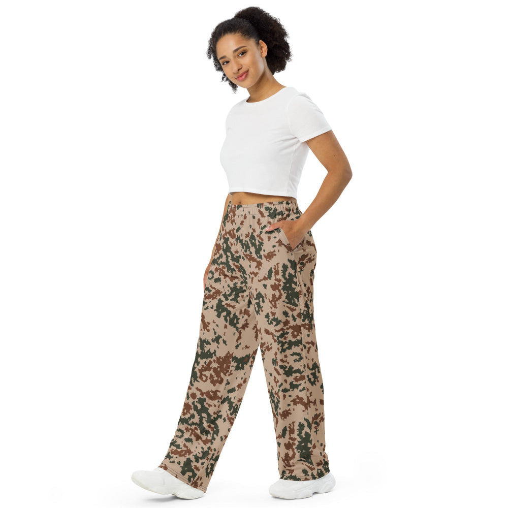 Finnish M04 Hellepuku Desert CAMO unisex wide-leg pants - Unisex Wide-Leg Pants