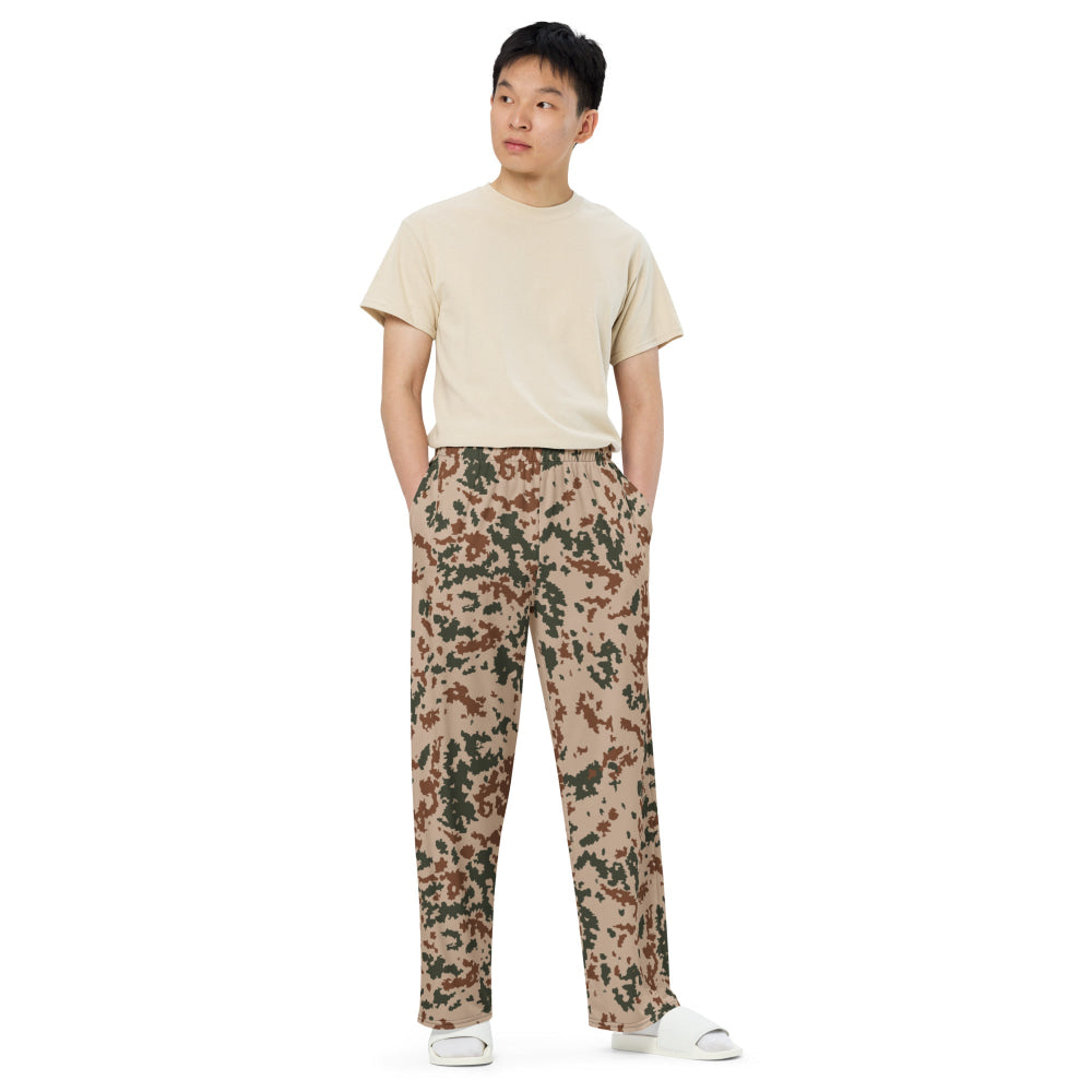 Finnish M04 Hellepuku Desert CAMO unisex wide-leg pants - Unisex Wide-Leg Pants