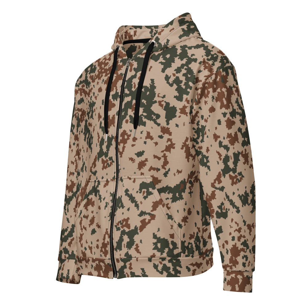 Finnish M04 Hellepuku Desert CAMO Unisex zip hoodie - 2XS - Zip Hoodie