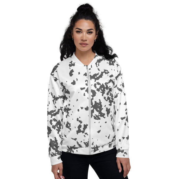 Finnish M05 Lumikuvio Snow CAMO Unisex Bomber Jacket - Jackets