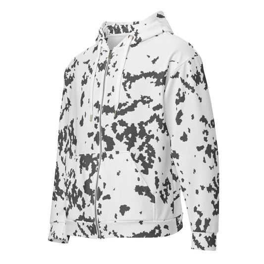 Finnish M05 Lumikuvio Snow CAMO Unisex zip hoodie - 2XS