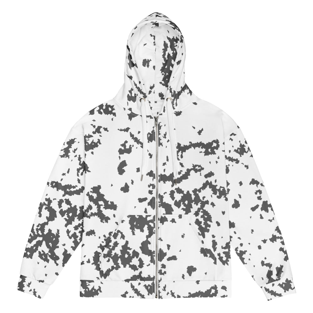 Finnish M05 Lumikuvio Snow CAMO Unisex zip hoodie - Zip Hoodie