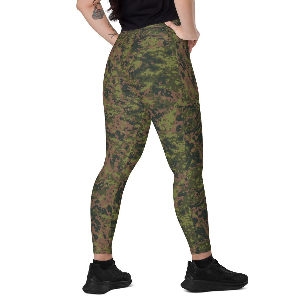 Finnish M05 Maastokuvio CAMO Leggings with pockets - 2XS - Womens With Pockets