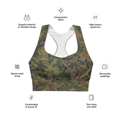 Finnish M05 Maastokuvio CAMO Longline sports bra - Womens Sports Bra