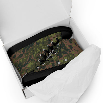 Finnish M05 Maastokuvio CAMO Men’s high top canvas shoes - Mens High Top Canvas Shoes