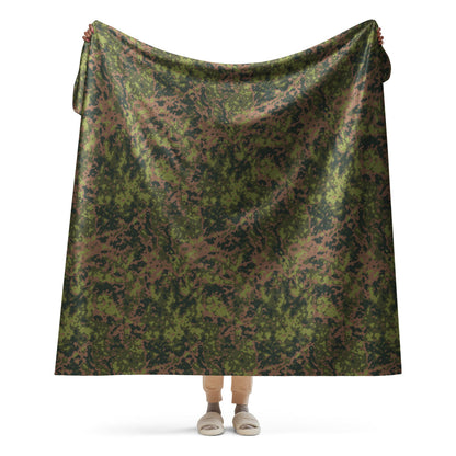 Finnish M05 Maastokuvio CAMO Sherpa blanket - 60″×80″ - Blanket