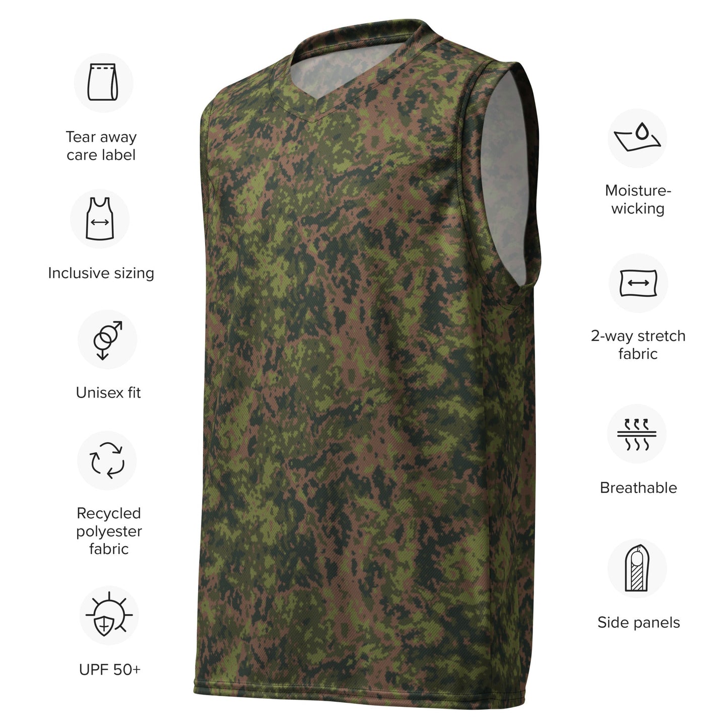Finnish M05 Maastokuvio CAMO unisex basketball jersey Basketball Jerseys