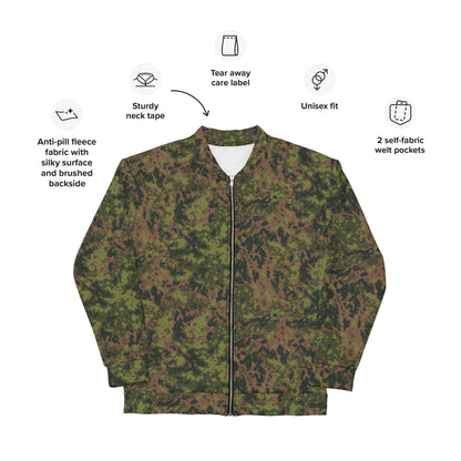 Finnish M05 Maastokuvio CAMO Unisex Bomber Jacket - Jackets