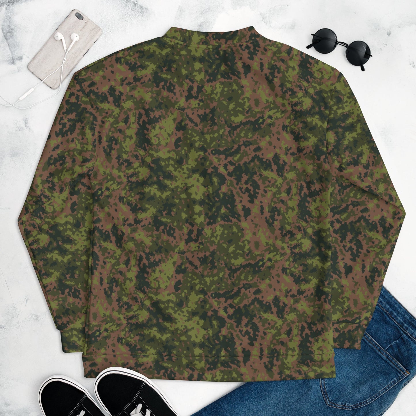 Finnish M05 Maastokuvio CAMO Unisex Bomber Jacket - Jackets