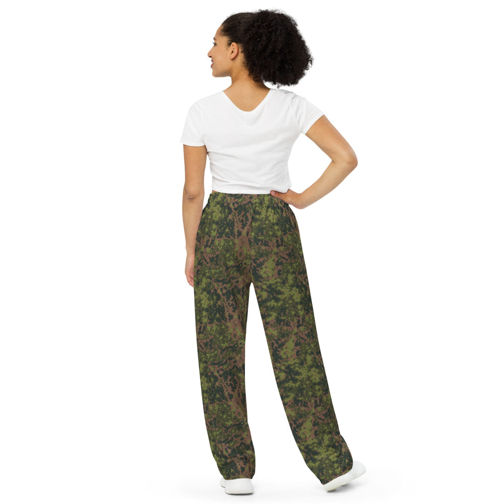 Finnish M05 Maastokuvio CAMO unisex wide-leg pants - Unisex Wide-Leg Pants