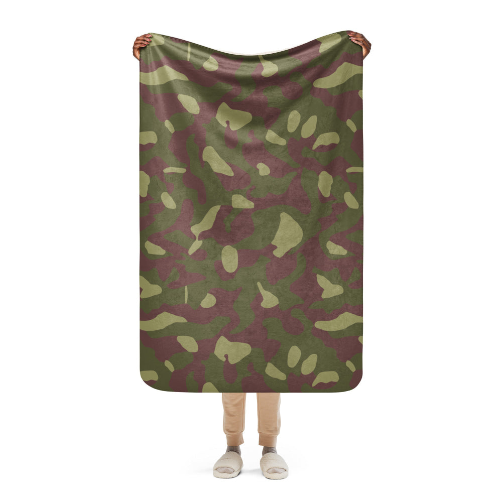 Finnish M62 CAMO Sherpa blanket - 37″×57″ - Blanket