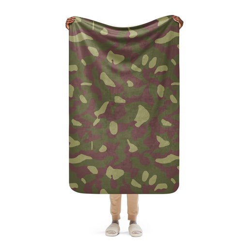 M62 Cucumber Relish CAMO Sherpa Blanket - 37″×57″