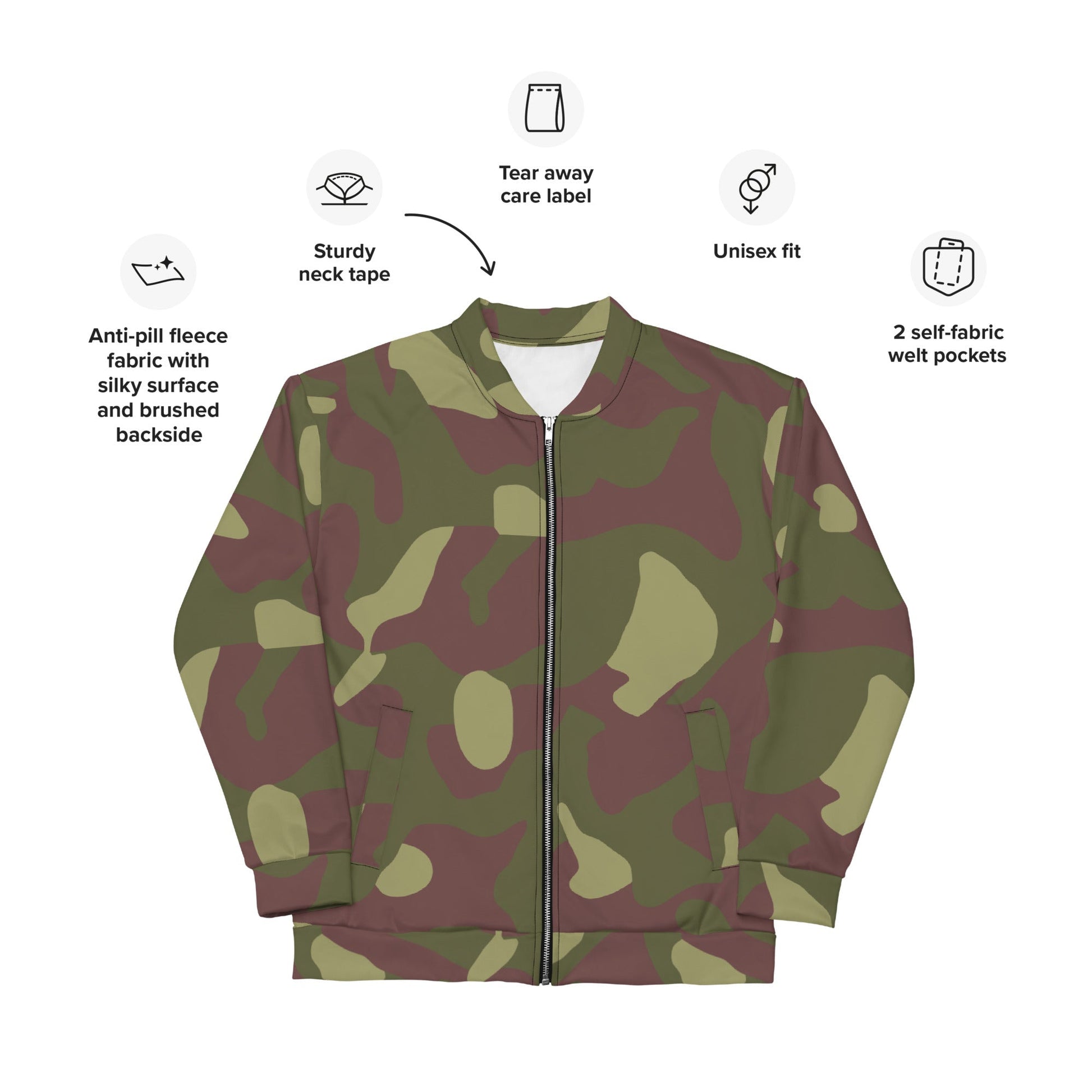 Finnish M62 CAMO Unisex Bomber Jacket - Jackets