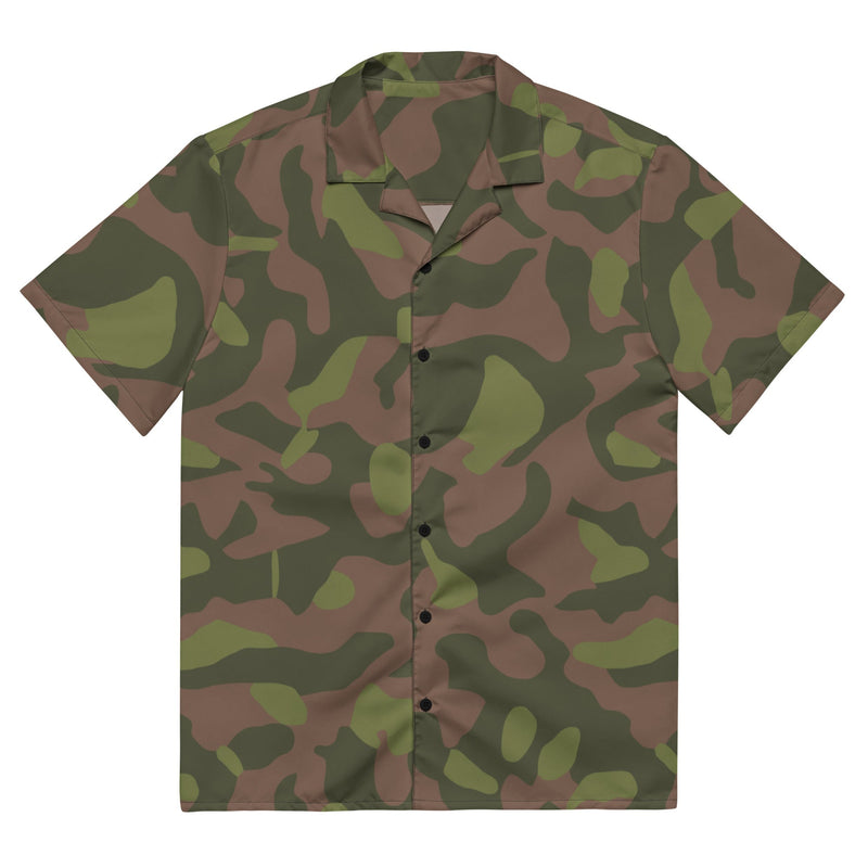 M91 Cucumber Relish CAMO Unisex Short-Sleeve Button Shirt - 2XS - Button-Up