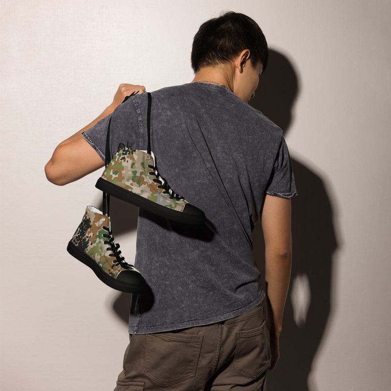 Flecktarn Multitarn Heritage CAMO Mens High-Top Canvas Shoes
