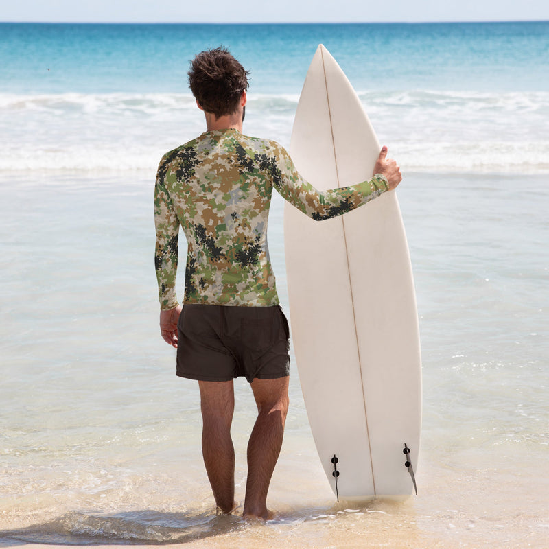 Flecktarn Multitarn Heritage CAMO Mens Long-Sleeve Rash Guard - LS