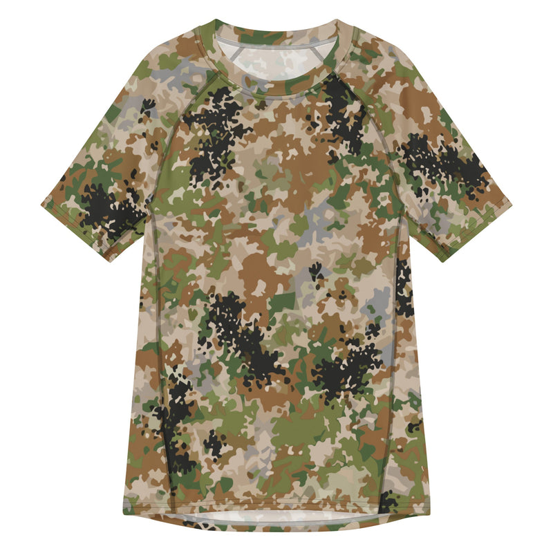 Flecktarn Multitarn Heritage CAMO Mens Short-Sleeve Rash Guard - 2XS - SS