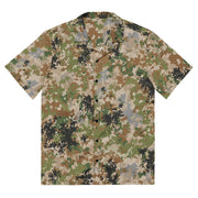 Flecktarn Multitarn Heritage CAMO Unisex Short-Sleeve Button Shirt - 2XS - Button-Up