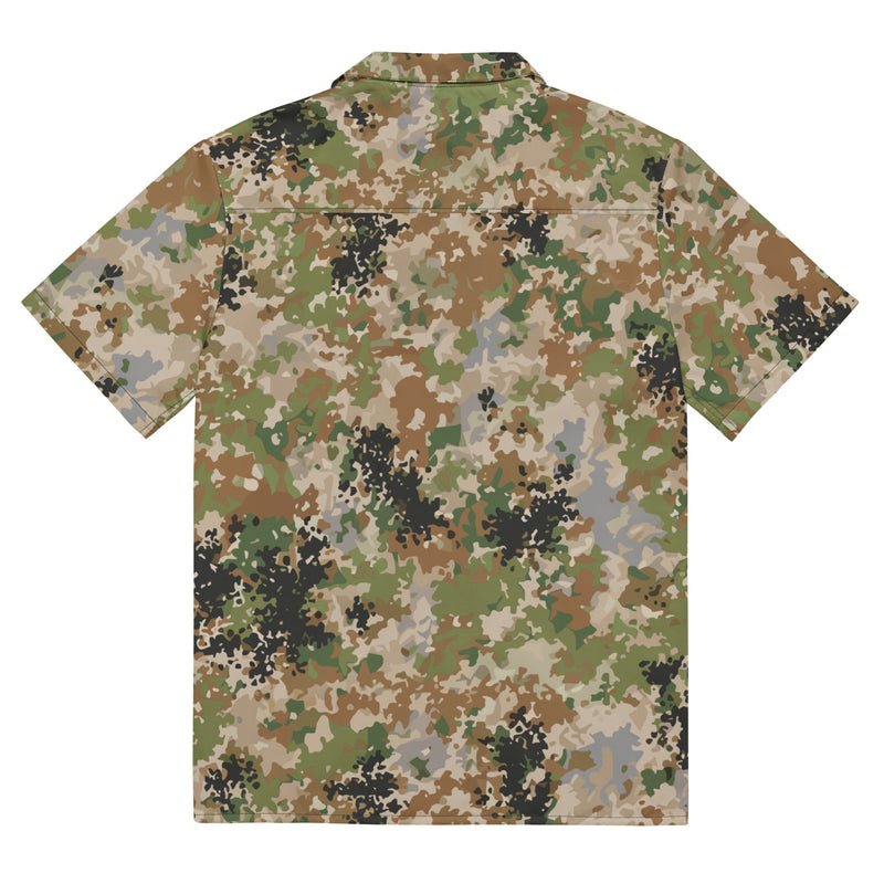Flecktarn Multitarn Heritage CAMO Unisex Short-Sleeve Button Shirt - Button-Up