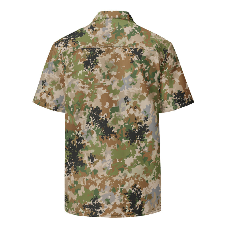 Flecktarn Multitarn Heritage CAMO Unisex Short-Sleeve Button Shirt - Button-Up