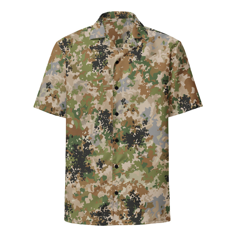 Flecktarn Multitarn Heritage CAMO Unisex Short-Sleeve Button Shirt - Button-Up