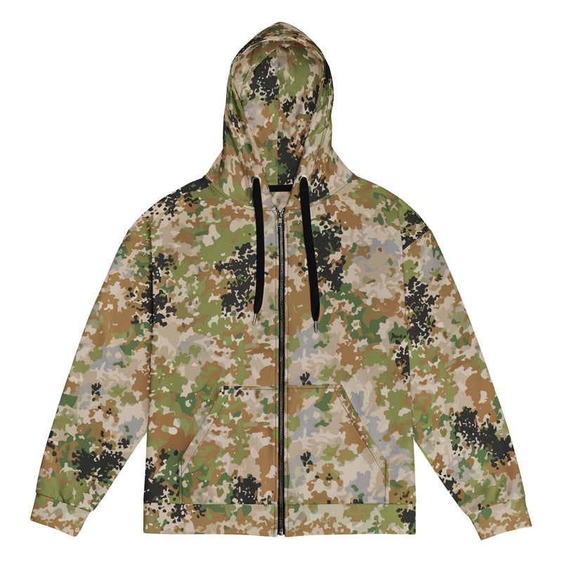 Flecktarn Multitarn Heritage CAMO Unisex Zip Hoodie - 2XS