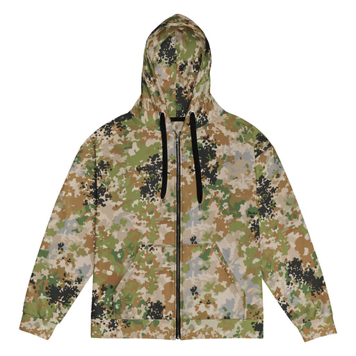 Flecktarn Multitarn Heritage CAMO Unisex Zip Hoodie - 2XS