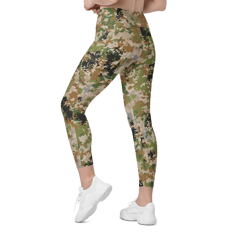 Flecktarn Multitarn Heritage CAMO Womens Leggings with Pockets - Women