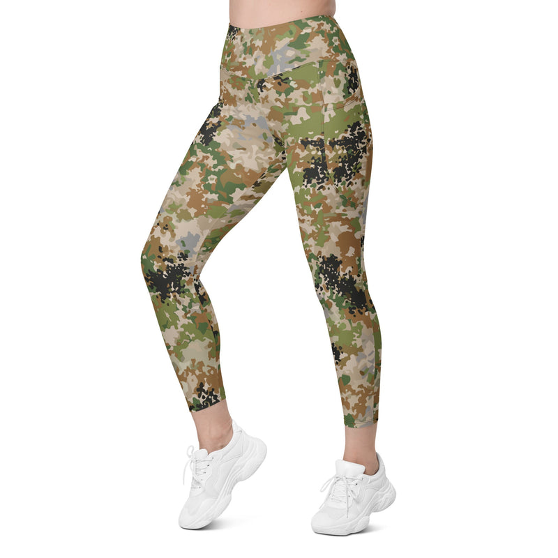 Flecktarn Multitarn Heritage CAMO Womens Leggings with Pockets - Women