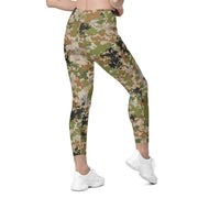 Flecktarn Multitarn Heritage CAMO Womens Leggings with Pockets - Women