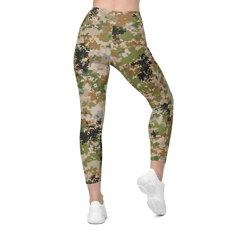 Flecktarn Multitarn Heritage CAMO Womens Leggings with Pockets - Women
