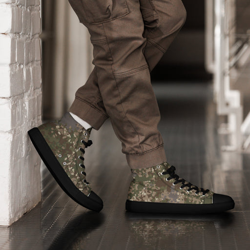 Flecktarn Multitarn Shadow CAMO Mens High-Top Canvas Shoes - 5
