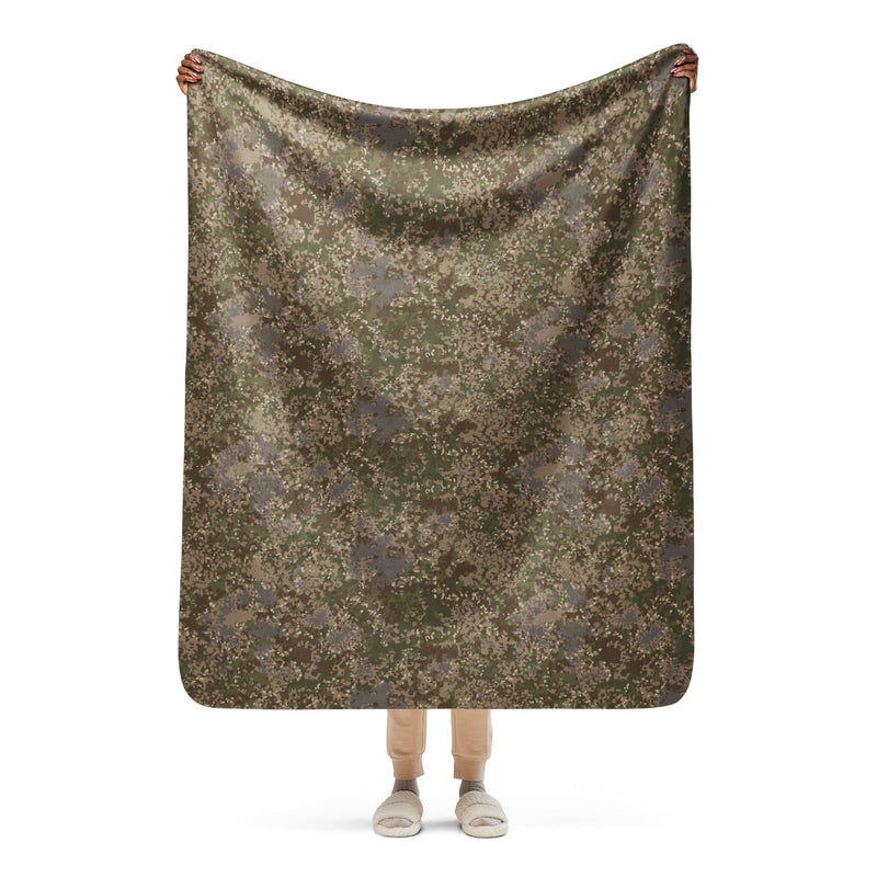 Flecktarn Multitarn Shadow CAMO Sherpa Blanket - 50″×60″