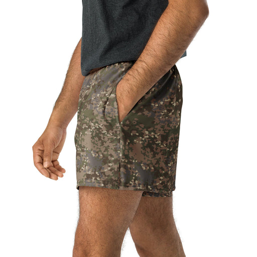 Flecktarn Multitarn Shadow CAMO Unisex Athletic Shorts - XS