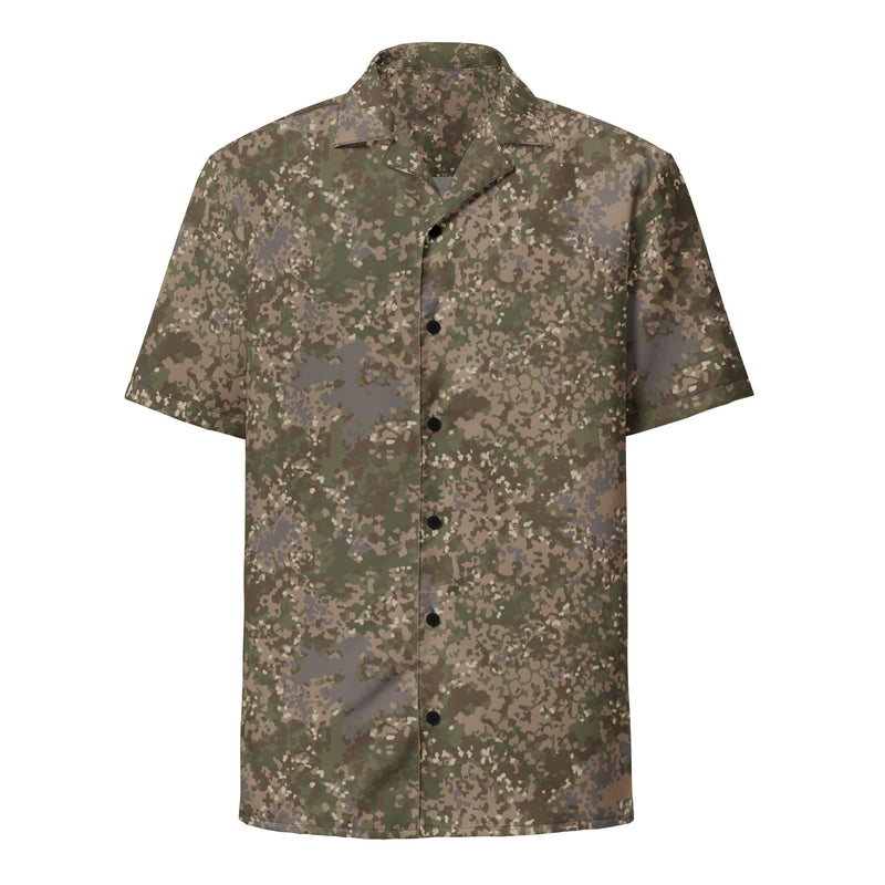 Flecktarn Multitarn Shadow CAMO Unisex Short-Sleeve Button Shirt - Button-Up