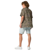 Flecktarn Multitarn Shadow CAMO Unisex Short-Sleeve Button Shirt - Button-Up