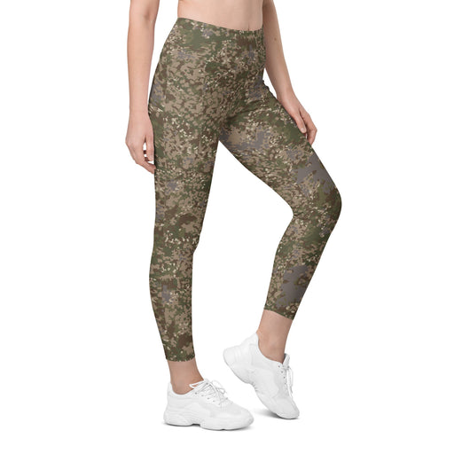 Flecktarn Multitarn Shadow CAMO Womens Leggings with Pockets - 2XS - Women