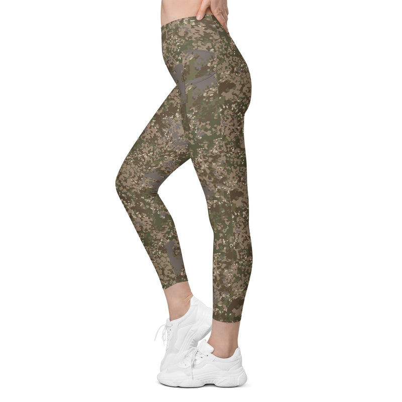 Flecktarn Multitarn Shadow CAMO Womens Leggings with Pockets - Women