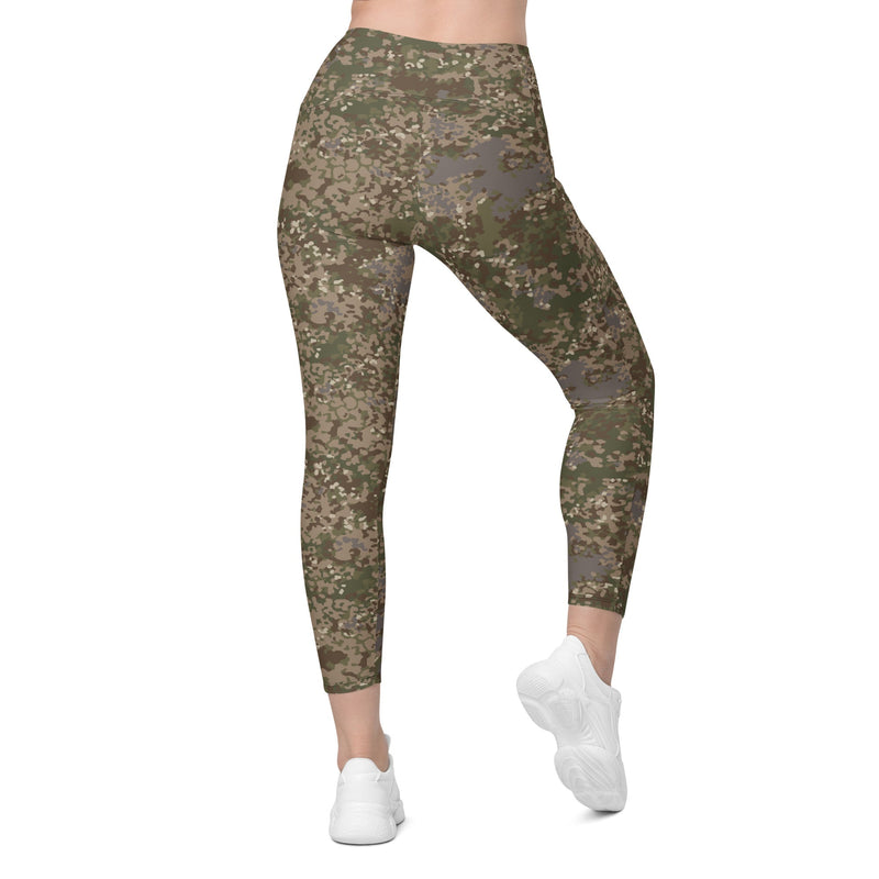 Flecktarn Multitarn Shadow CAMO Womens Leggings with Pockets - Women