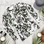 Flecktarn Scandinavian Snow CAMO Mens Long-Sleeve Rash Guard - LS