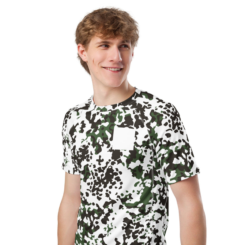 Flecktarn Scandinavian Snow CAMO Mens Short-Sleeve Rash Guard - SS